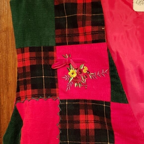 Vintage Susan Bristol Tartan Plaid Christmas Vest - Picture 3 of 8